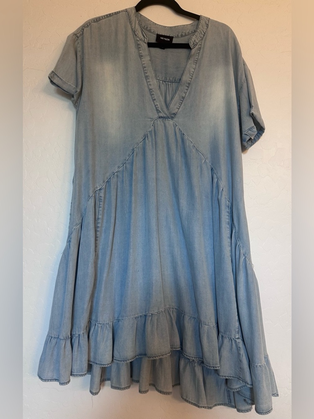 Heyson blue flowy dress